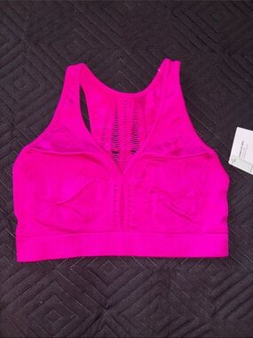 Victoria's Secret sport Seamless Hot Pink Racerback Sports Bra minimal support
